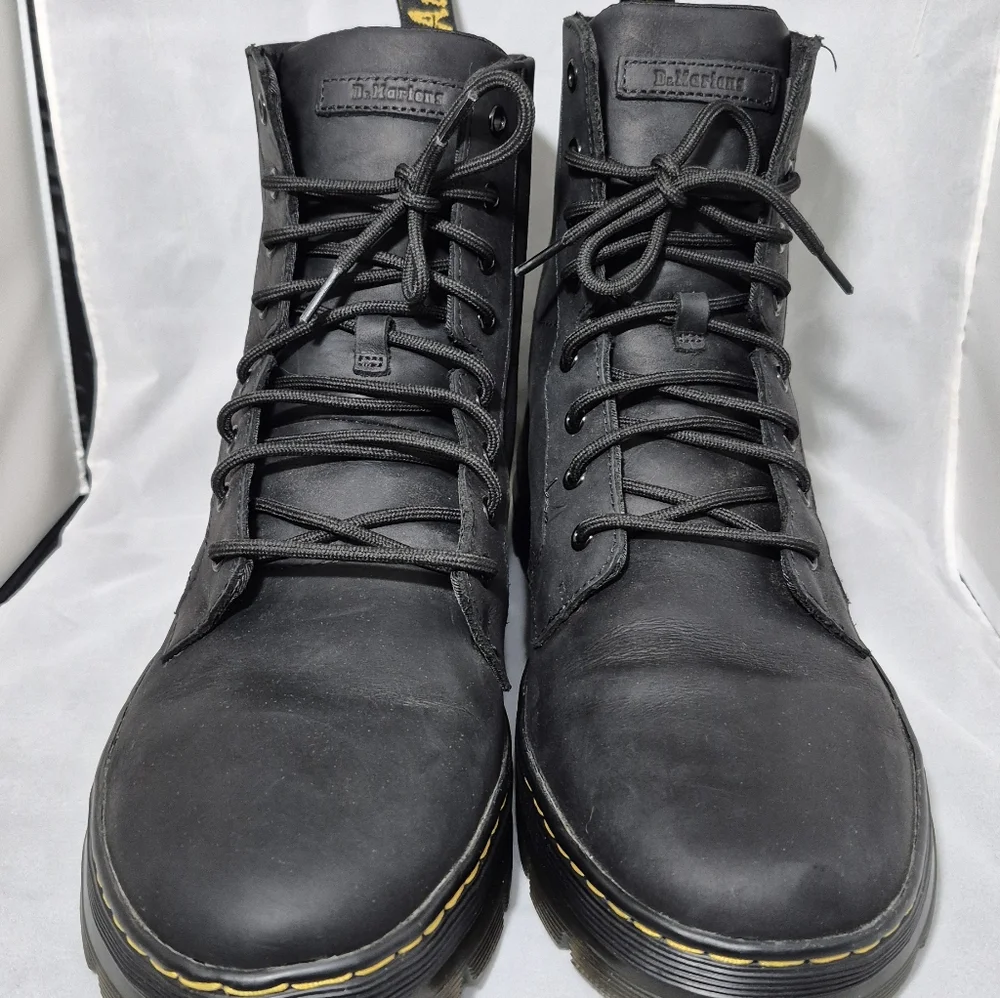 DR.MARTENS COMBS Leather Casual Boots 8 Eyelet Men's Size 13 - Picture 5 of 13